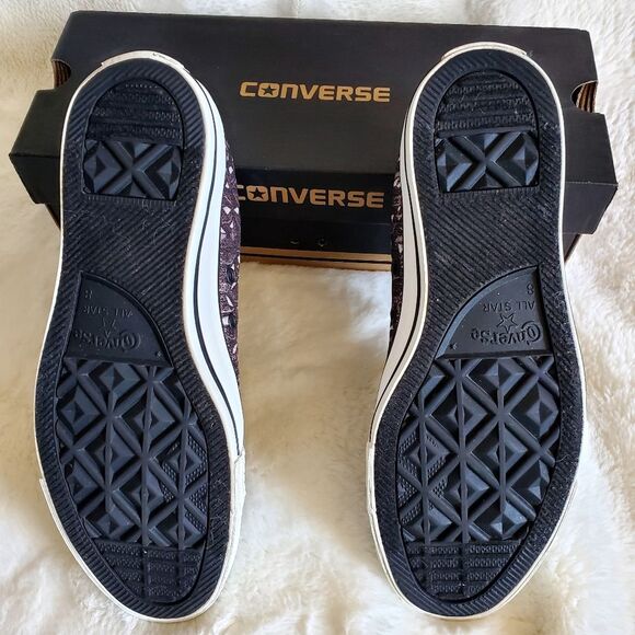 Converse All Star Black Silver Sneakers - Picture 6 of 7